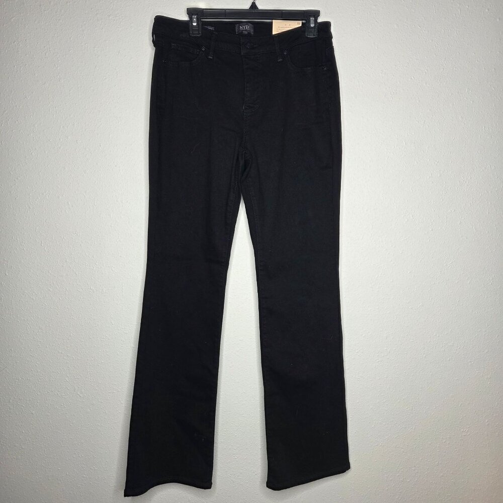 NYDJ Barbara High Waist Stretch Bootcut Jeans Black